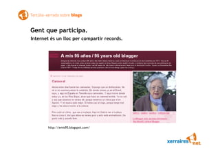 Xerrada tertúlia sobre blogs