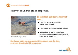 Xerrada tertúlia sobre blogs