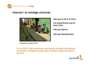 Xerrada tertúlia sobre blogs