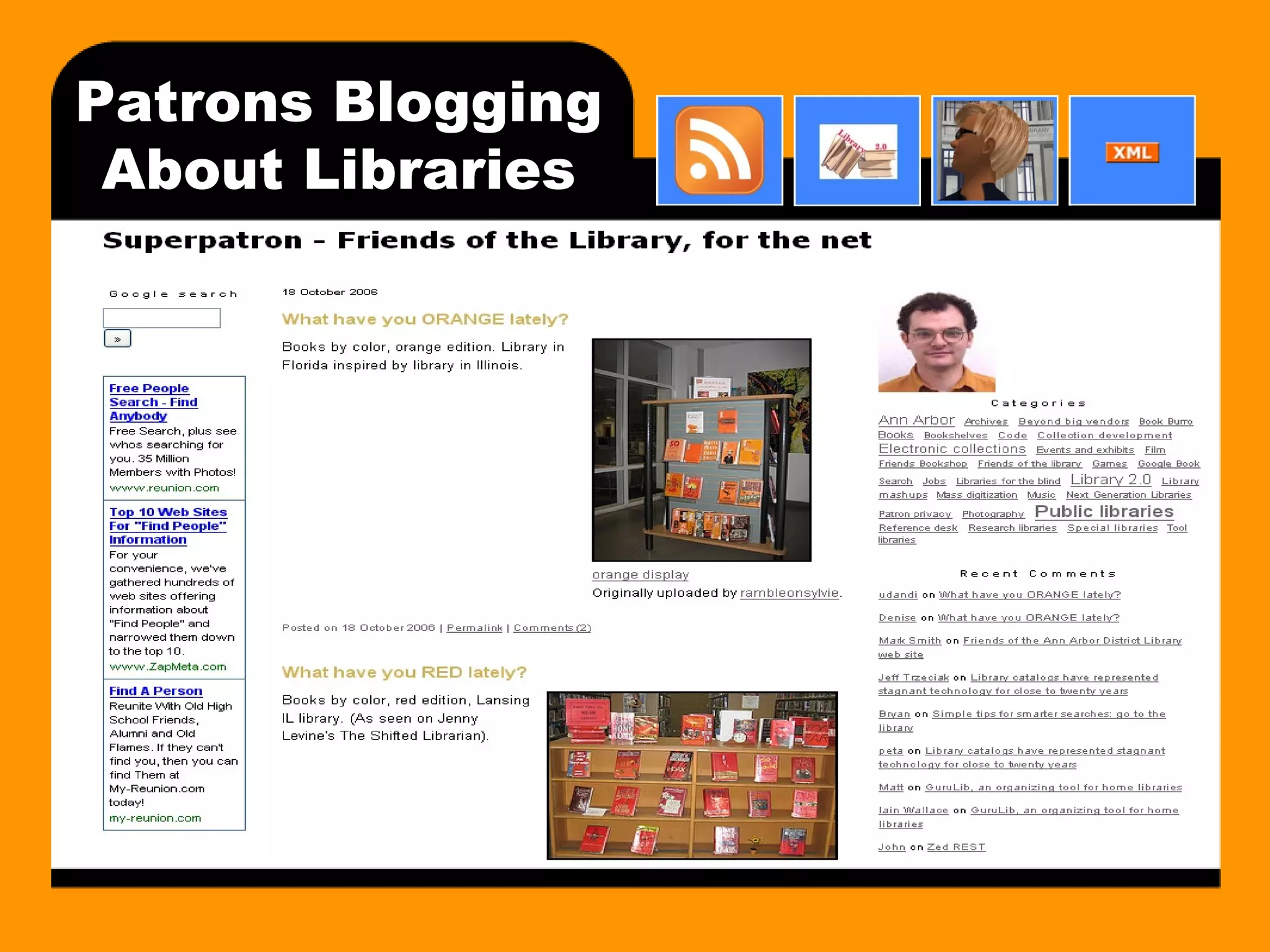Patrons Blogging About Libraries 