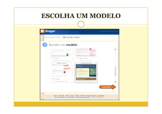ESCOLHA UM MODELO
 