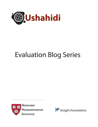 Evaluation Blog Series
 