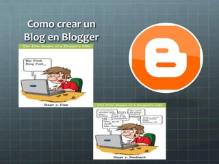 Como	
  crear	
  un	
  
Blog	
  en	
  Blogger	
  
 
