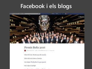 Facebook i els blogs
 