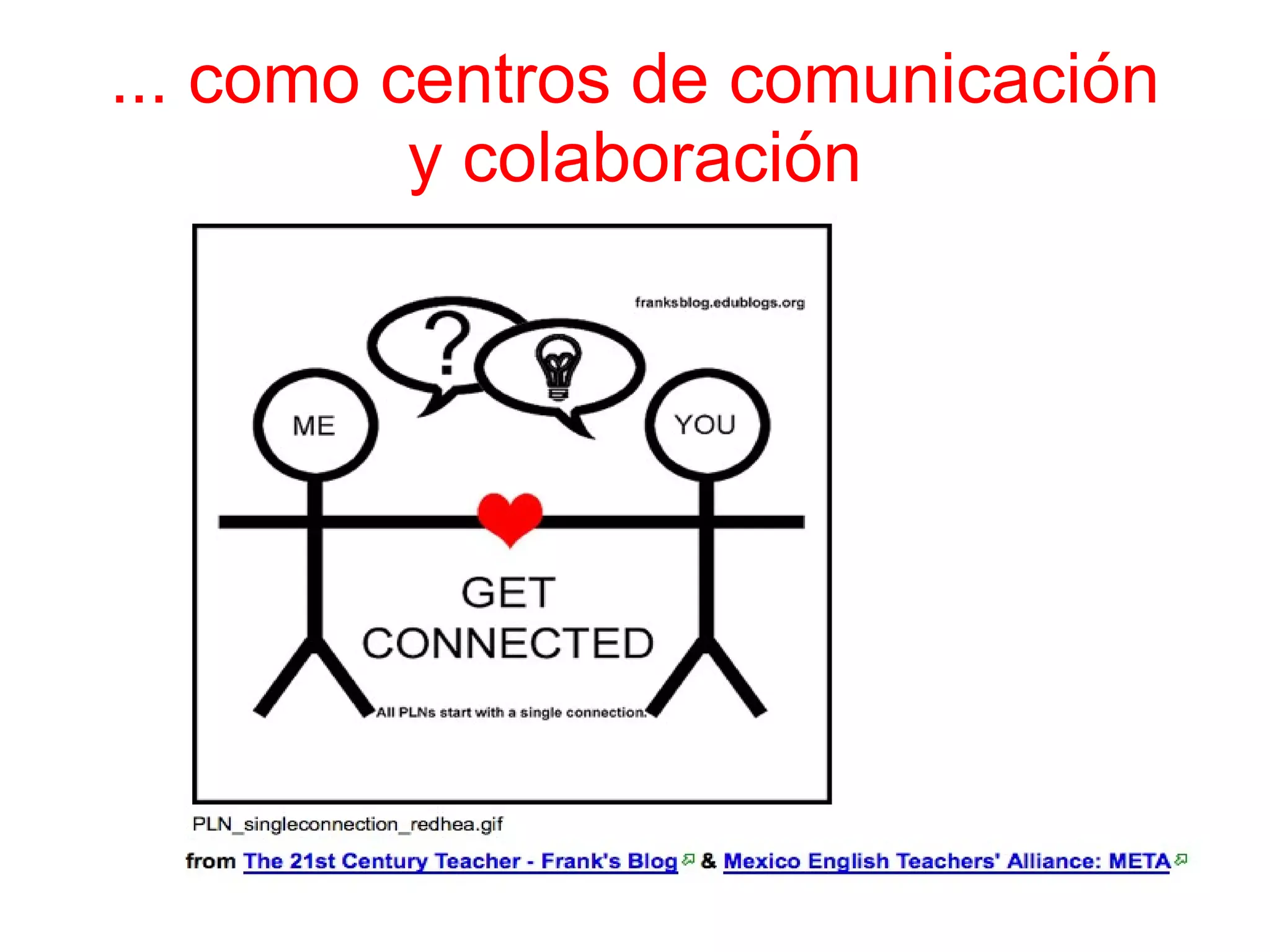 ... como centros de comunicación y colaboración 