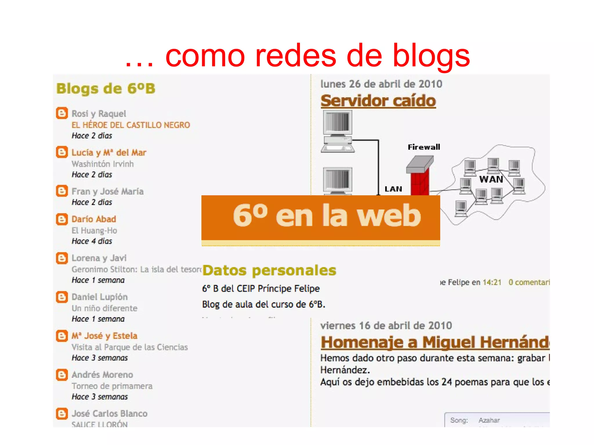 …  como redes de blogs 