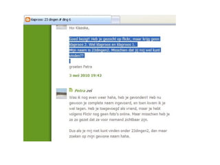 Blogs presentatie nov 2010