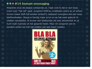 Blogs presentatie nov 2010