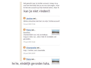 Blogs presentatie nov 2010