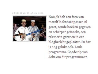 Blogs presentatie nov 2010