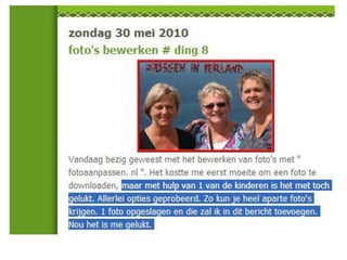 Blogs presentatie nov 2010