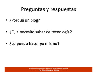 Temas para un blog inmobiliario   