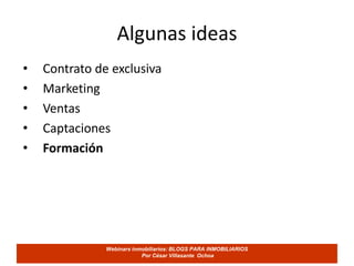 MarketingAlgunas ideasContrato de exclusiva