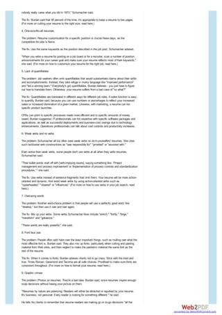 Executive Classic Resume vs Standard - Executive Classic Resume Vs Standard Resume 2 320 