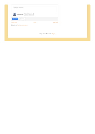 Newer Post Older PostHome
Subscribe to: Post Comments (Atom)
Enter your comment...
Comment as: Google Account
PublishPublish PreviewPreview
Simple theme. Powered by Blogger.
 