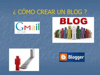 ¿ CÓMO CREAR UN BLOG ?
 