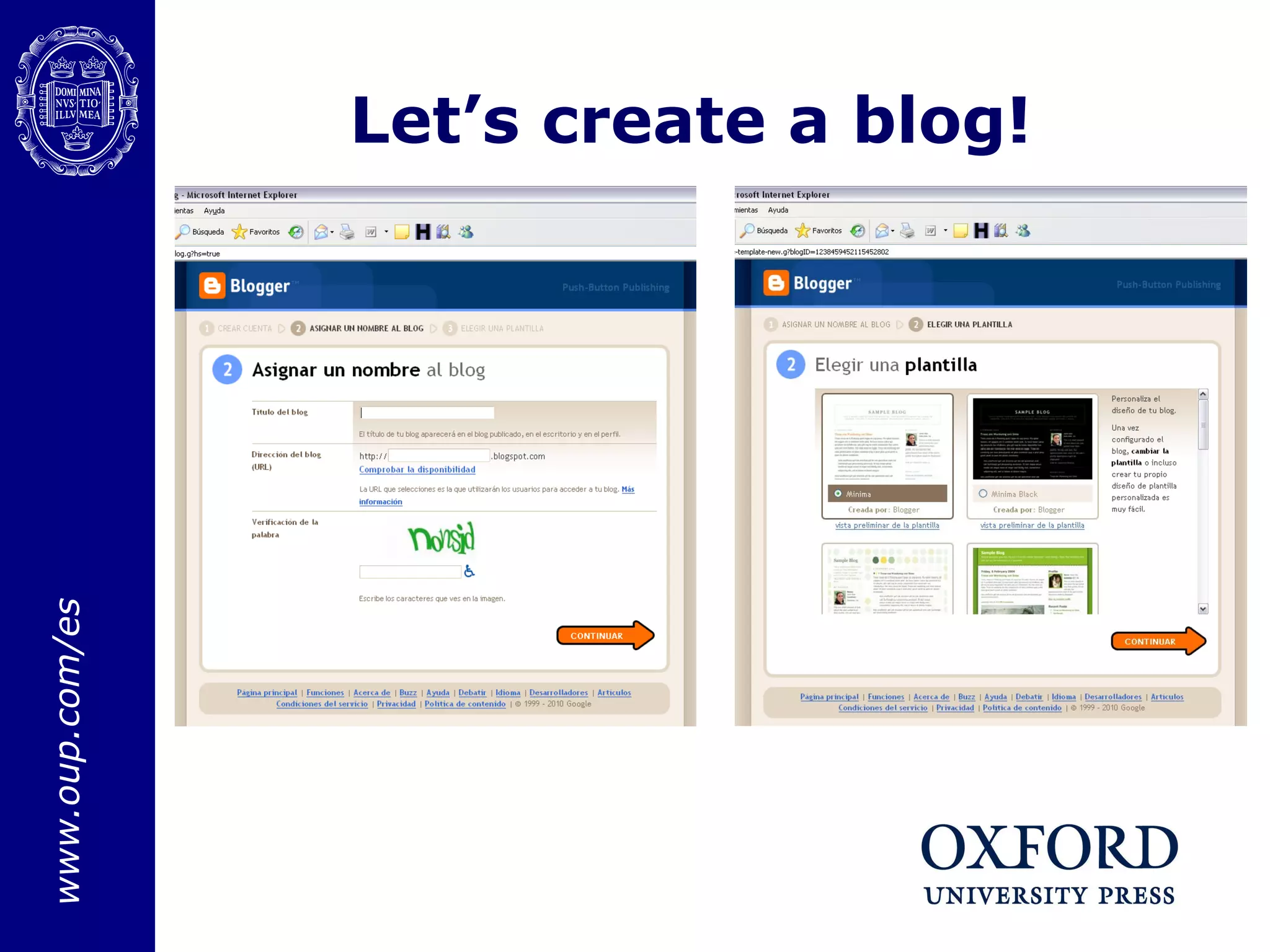 Let’s create a blog! 