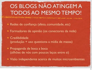 Aula Unisinos PP: blogs, twitter, PP