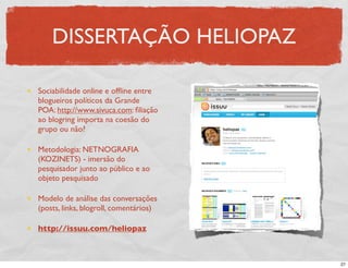 Aula Unisinos PP: blogs, twitter, PP