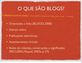 Aula Unisinos PP: blogs, twitter, PP