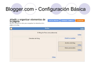 Blogger.com - Configuración Básica 