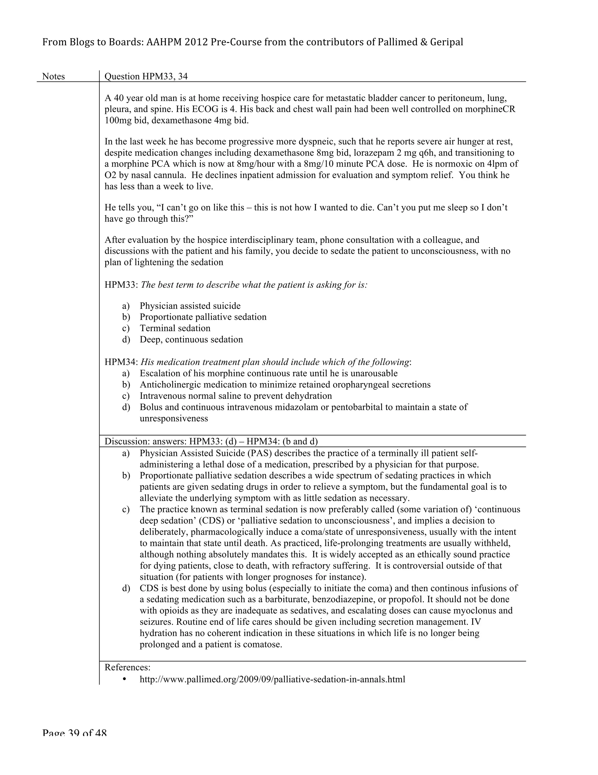 Pallimed/GeriPal Blogs to Boards - Hospice/Palliative Medicine Board ...