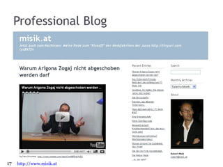 Professional Blog http://www.misik.at 