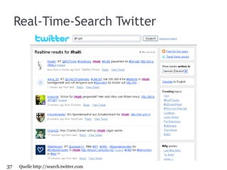 Real-Time-Search Twitter Quelle http://search.twitter.com 