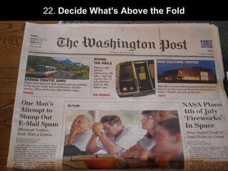 22. Decide What's Above the Fold 