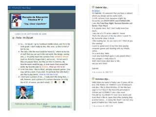 Class Blogs	CollaborationBlogs provide a space where teachers and students can work to further develop writing or other skills with the advantage of an instant audience. Teachers can offer instructional tips, and students can practice and benefit from peer review. They also make online mentoring possible. For example, a class of older students can help a class of younger students develop more confidence in their writing skills. Students can also participate in cooperative learning activities that require them to relay research findings, ideas, or suggestions.DiscussionsA class blog opens the opportunity for students to discuss topics outside of the classroom. With a blog, every person has an equal opportunity to share their thoughts and opinions. Students have time to be reactive to one another and reflective. Teachers can also bring together a group of knowledgeable individuals for a given unit of study for students to network and conference with on a blog.