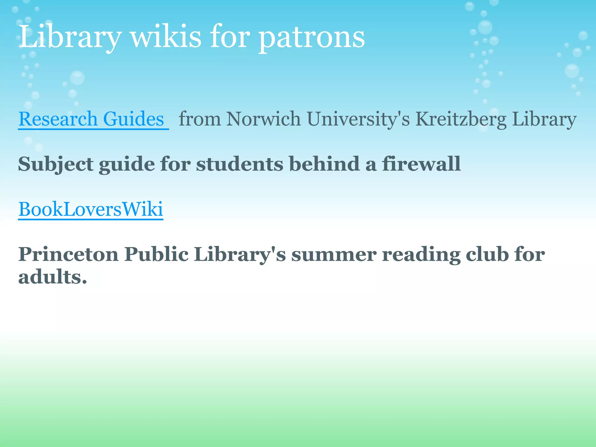 Blogs&Wikis
