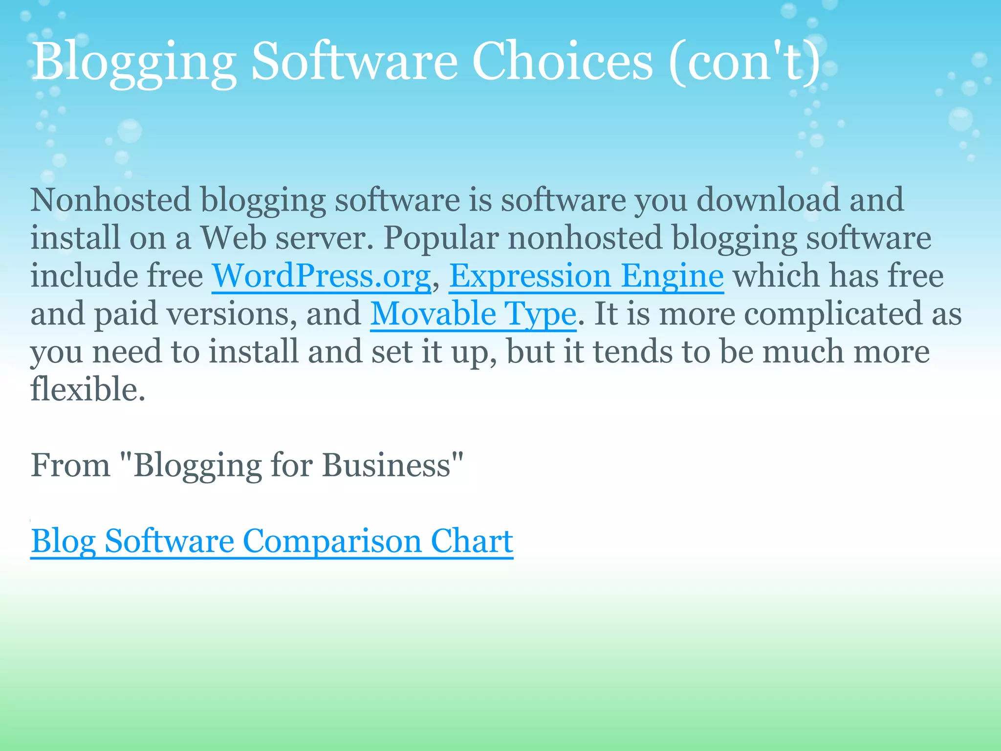 Blogs&Wikis