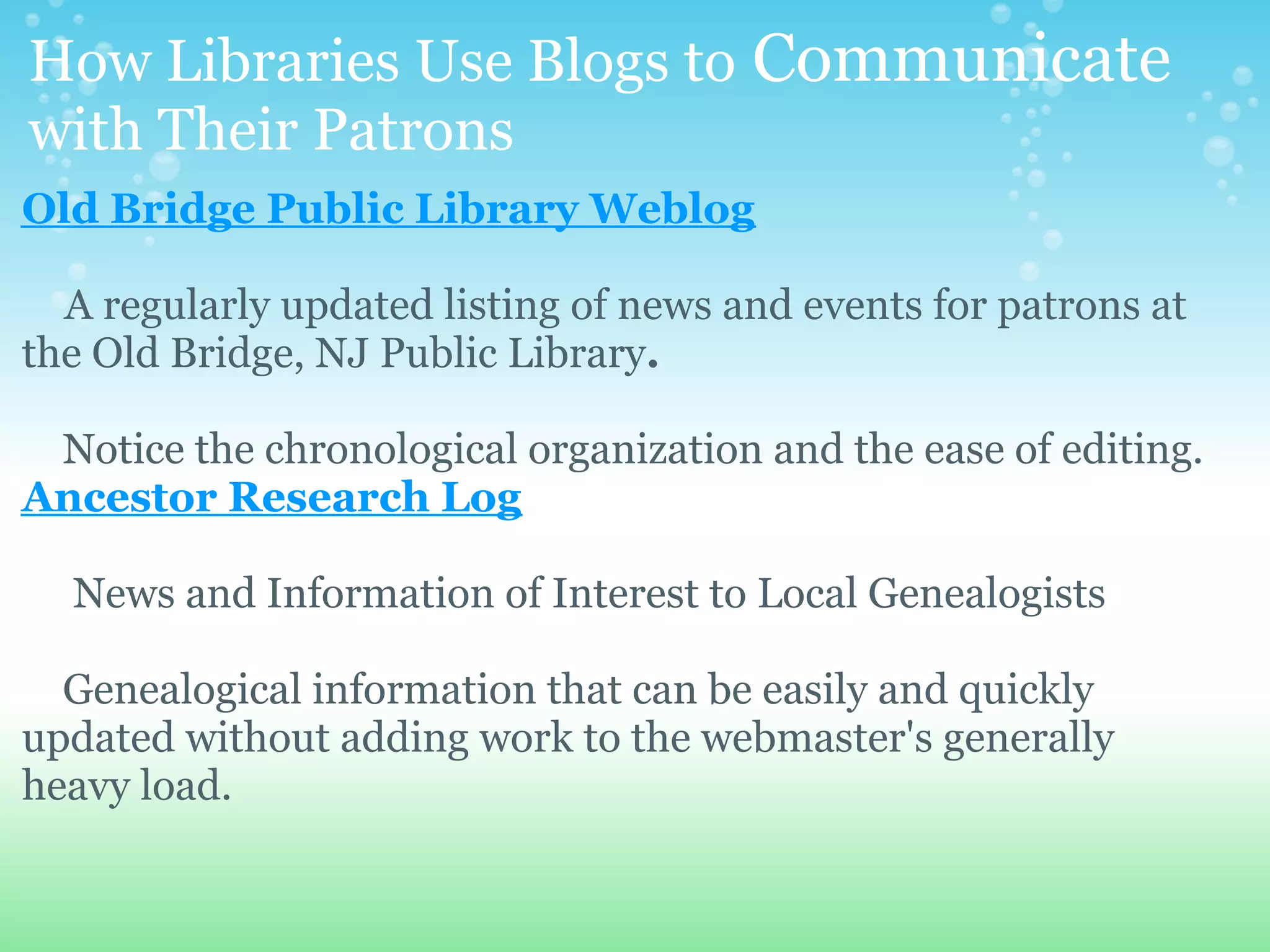 Blogs&Wikis