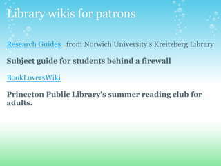 Blogs&Wikis