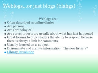Blogs&Wikis