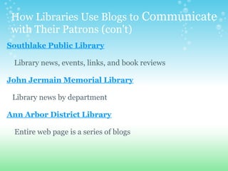 Blogs&Wikis