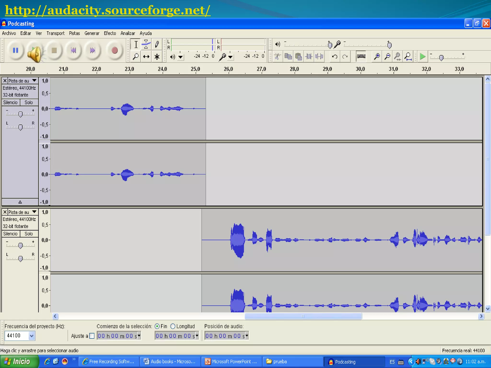 http://audacity.sourceforge.net/ 
 