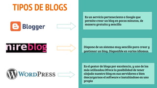 Blogs wikis y redes sociales | PPTX