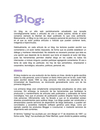 Blogs y wikis investigación