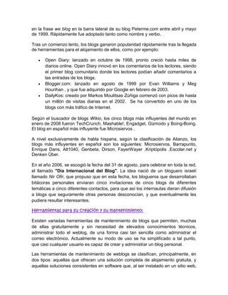 Blogs y wikis investigación