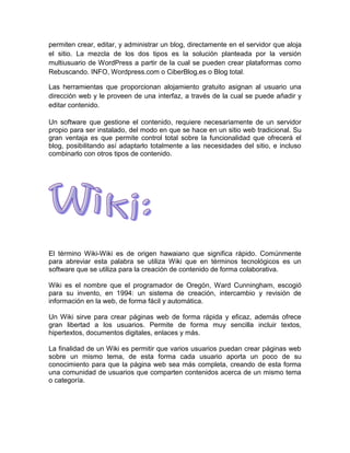 Blogs y wikis investigación