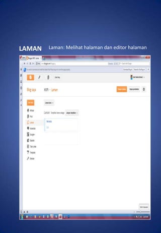 LAMAN   Laman: Melihat halaman dan editor halaman
 