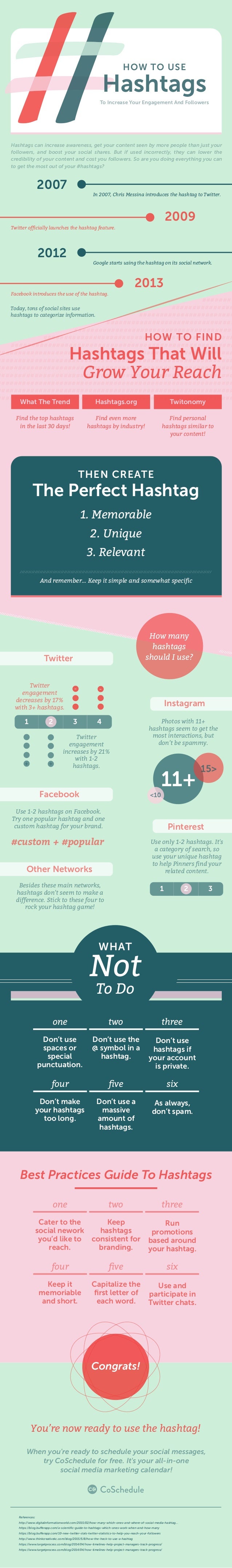 2007
In 2007, Chris Messina introduces the hashtag to Twitter.
2009
Twitter ofﬁcially launches the hashtag feature.
2012
G...
