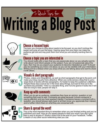 5 Tips for Writing a Blog Post