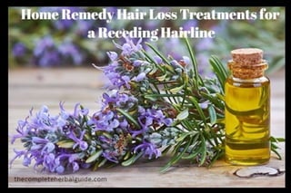 Home Remedy Hair Loss Treatments for a Receding Hairline