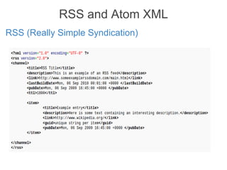 Difference Between Rss And Atom Blog track | PPT