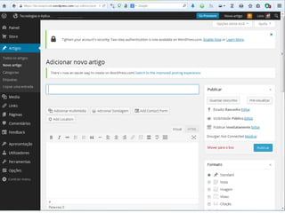 Lino OliveiraTecnologias e Aplicações Web - TSIW
36
 