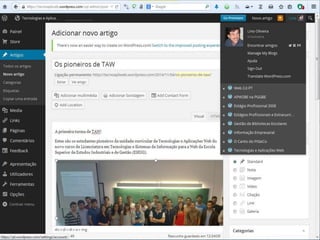 Lino OliveiraTecnologias e Aplicações Web - TSIW
38
 
