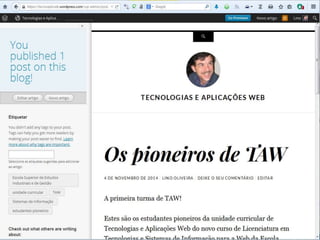 Lino OliveiraTecnologias e Aplicações Web - TSIW
39
 