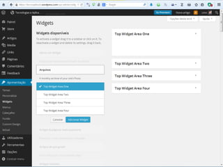Widgets
Lino OliveiraTecnologias e Aplicações Web - TSIW
45
 